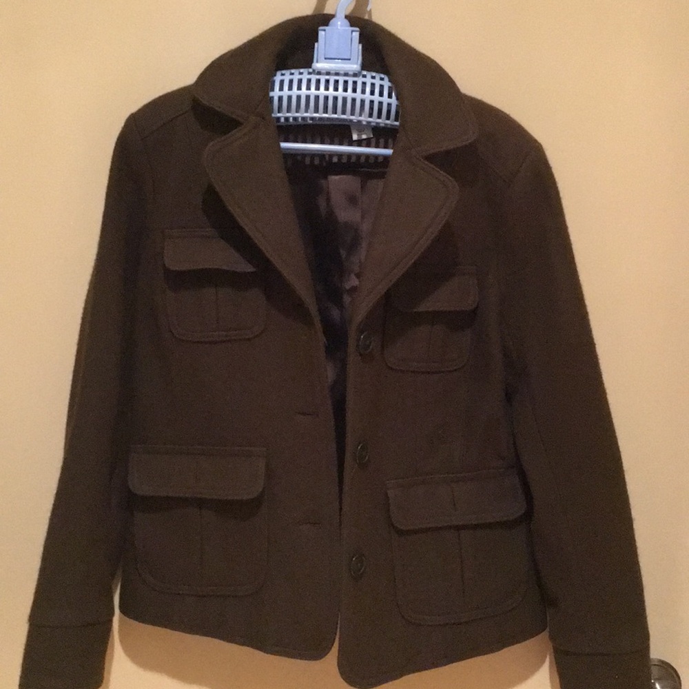 Classic wool peacoat.